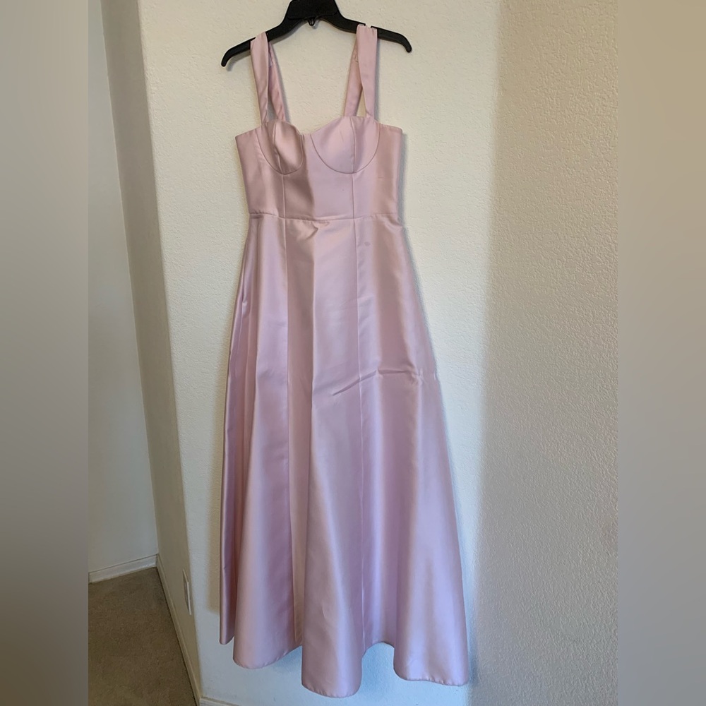 ALFRED SUNG Pink Maxi Dress
